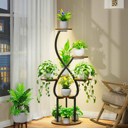 Plant Stand with Grow Lights, Indoor Tiered Plant Shelf