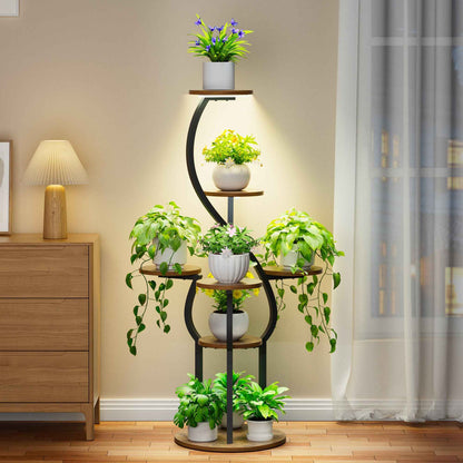 Plant Stand with Grow Lights, Indoor Tiered Plant Shelf