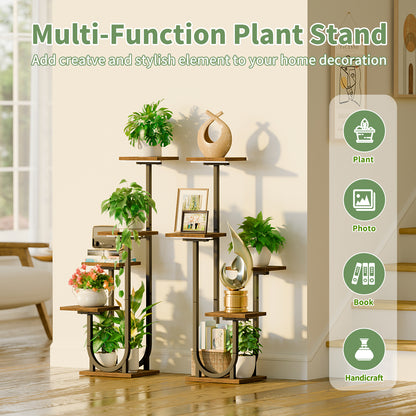 Plant Stand with Grow Lights, Indoor Tiered Plant Shelf - BECOKOME