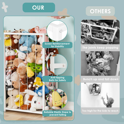 Kids Bookshelf and Storage Organizer - 3 Tier Book Shelf for Kid Rooms, Kids Bookcase with Box and Blackboard, Toddler Baby Childrens Bookshelf, for Bedroom Playroom Nursery Classroom (White) - BECOKOME